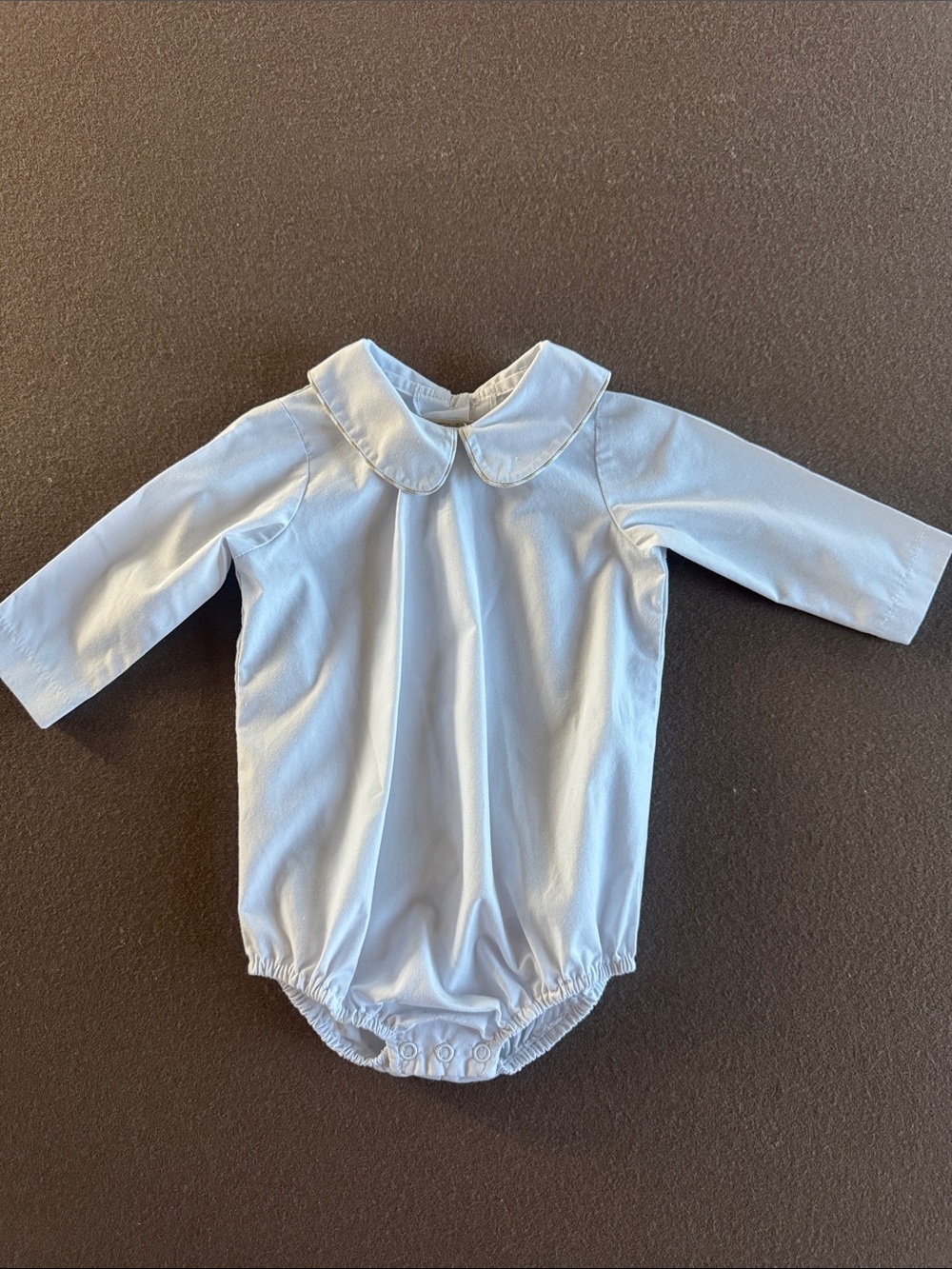 The Beaufort Bonnet Company White Peter Pan Collar One-Piece